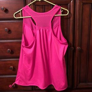 Pink racerback workout tank